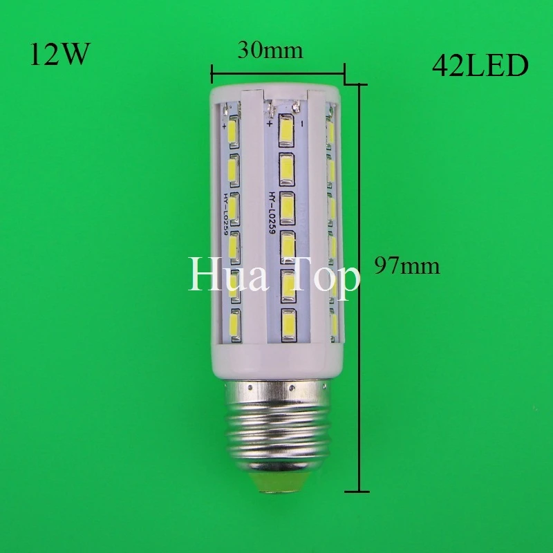 10 шт. светодиодные лампы E27 E14 B22 AC 110 В/220 В 12 Вт 15 30 Epistar smd 2835 5730 | Лампы и освещение