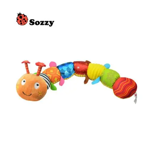

10pcs Baby Musical Toy Chenille Rattle with Ring Bell Cute Cartoon Animal Stuffed Doll Beginning Educational YH1152
