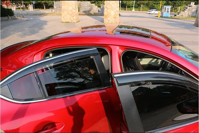 Для Mazda3 Axela оконный козырек Vent Оттенки Защита от солнца Дождь Отражатель гвардии для Mazda3 Axela авто аксессуары 4 шт./компл