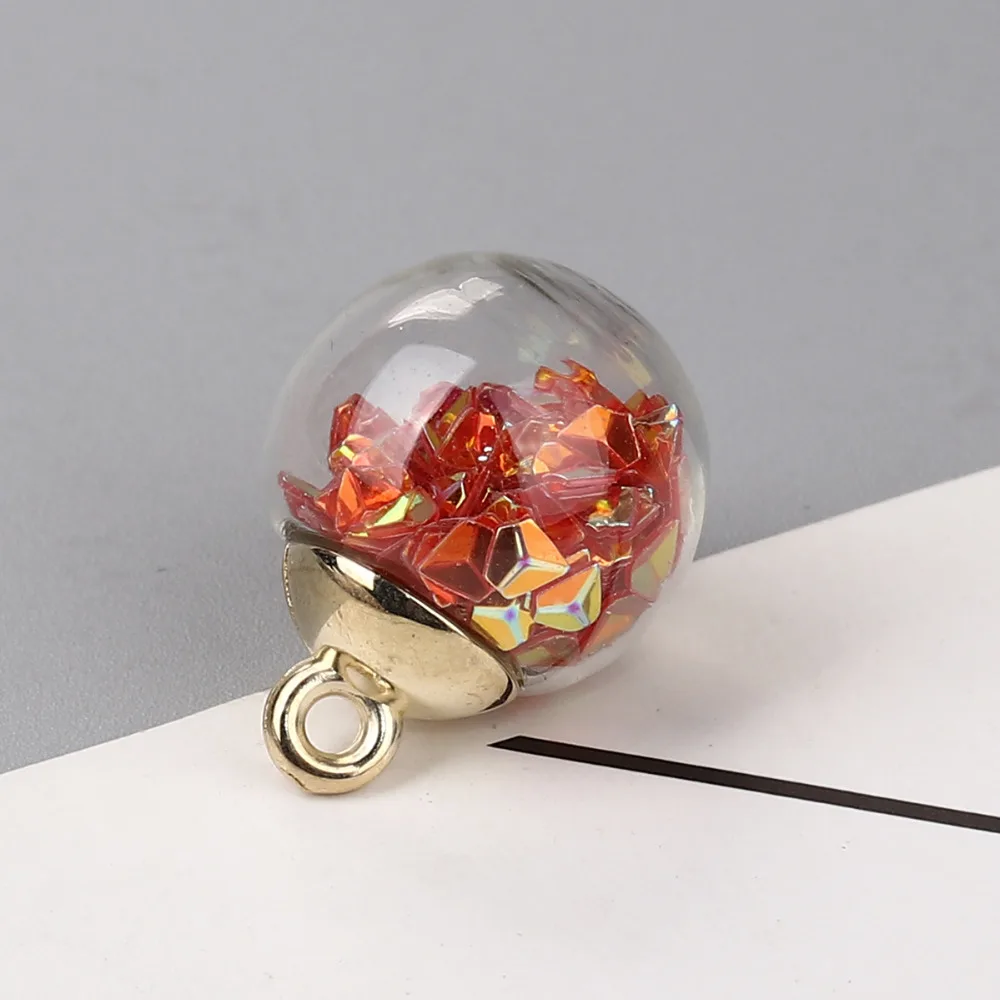 DoreenBeads сплав цинка прозрачный стеклянный шар бутылочка с пузырьками подвески