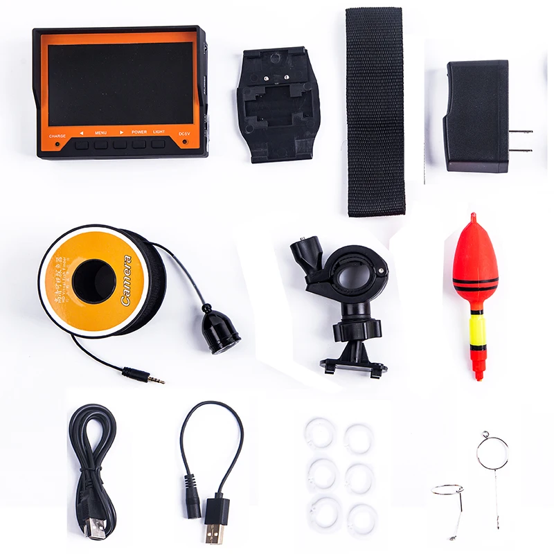 Pаспродажа WF03 30 м ищет рыбы, чтобы просматривать подводную рыболовную видеокамеру, подводная рыболовная камера, кабель 98 футов, рыболовная камера