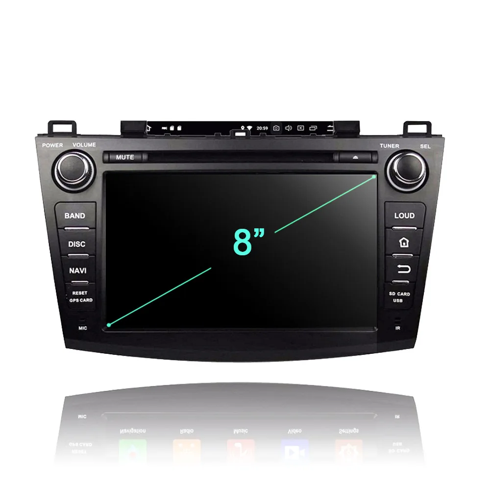 Ips 2 din Android 9 0 для Mazda 3 2009 2012 4 Гб + 64 8 ядерный Автомобильный мультимедийный dvd плеер