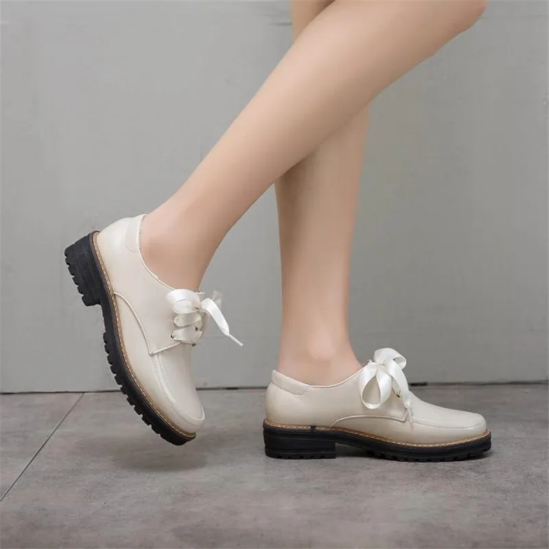 Женские туфли оксфорды на шнуровке размеры 34 43|Обувь без каблука| |