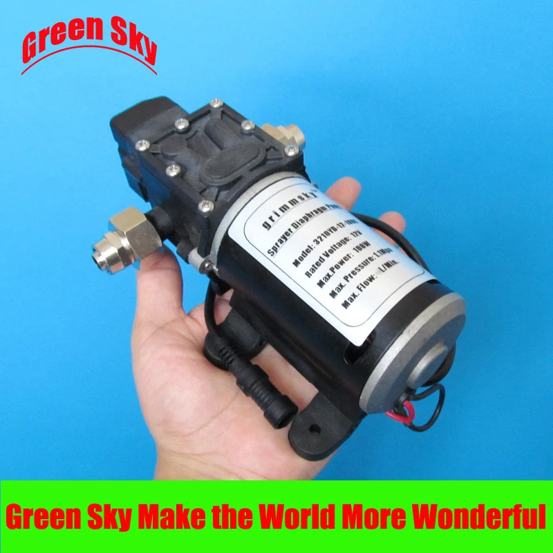 24V DC 100W fog/spray/misting spraying pesticide farm greenhouse garden irrigation use high pressure micro diaphragm water pump |