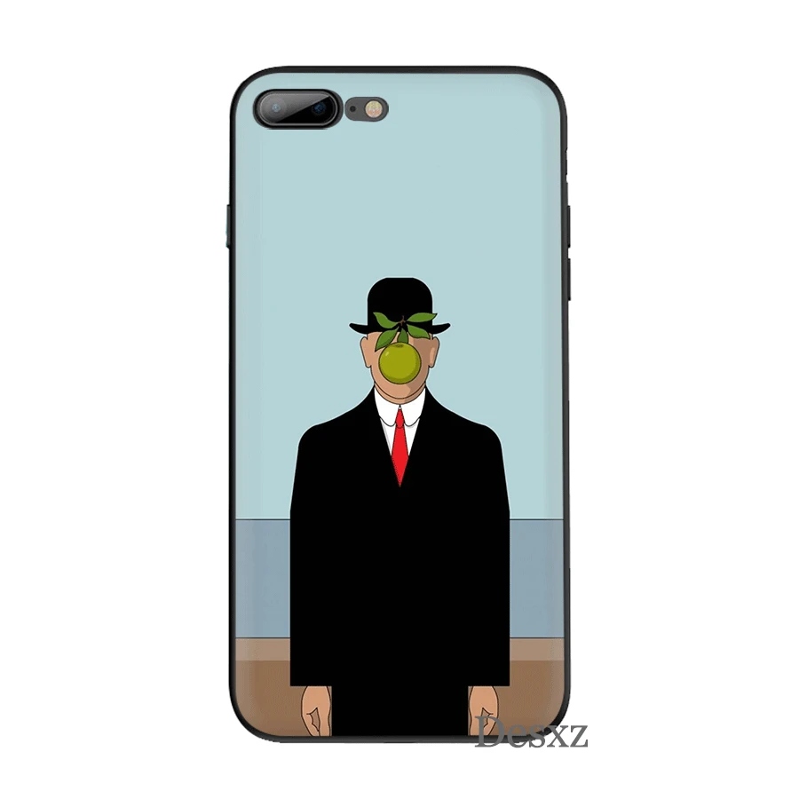 B1 Мобильный чехол для телефона для iPhone 11 Pro XR X XS Max iPhone 6 6S 7 8 Plus 5 5S SE чехол Rene Magritte сумка корпус - Цвет: B1