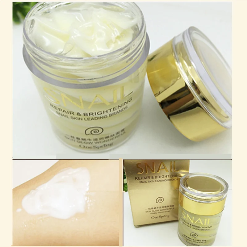 BRAND Fresh And Moisturizing Snail Skin Cream Makeup Face Care Whitening Compact Foundation Concealer Prevent Bask | Красота и