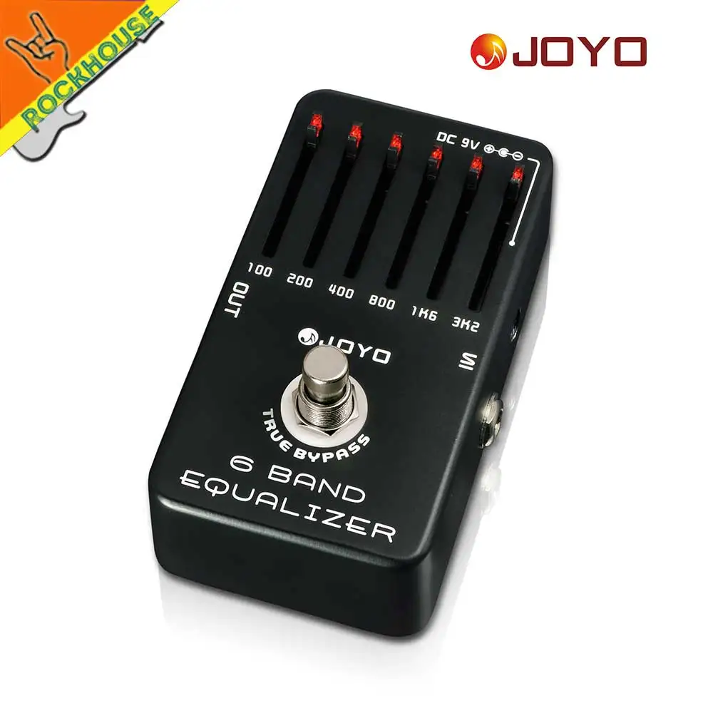 JOYO 6 полос эквалайзер для гитары эквалайзера Гитарные эффекты педаль Stompbox