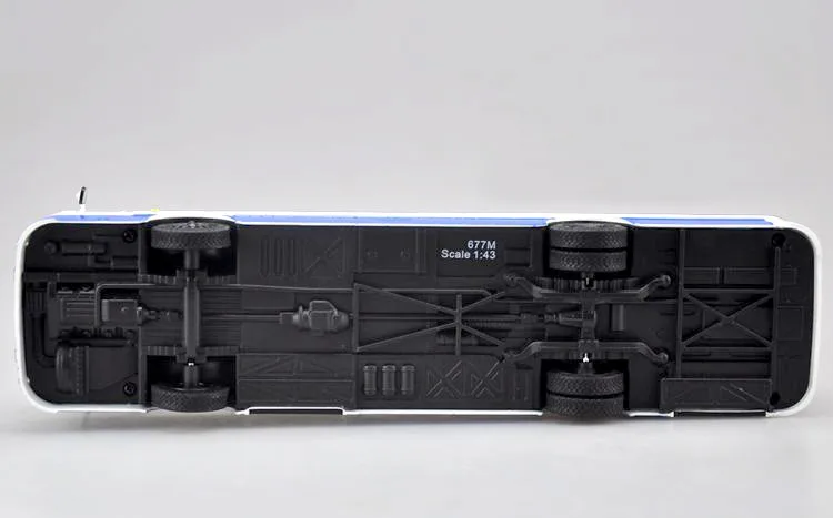 Специальное предложение 1:43 русский автобус 677-м из сплава модель автобуса голубая Коллекционная модель