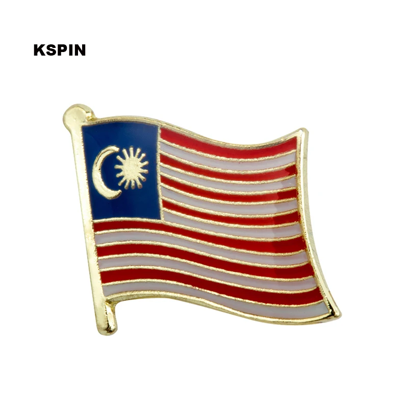 

Malaysia flag pin lapel pin badge Brooch Icons 1PC KS-0114