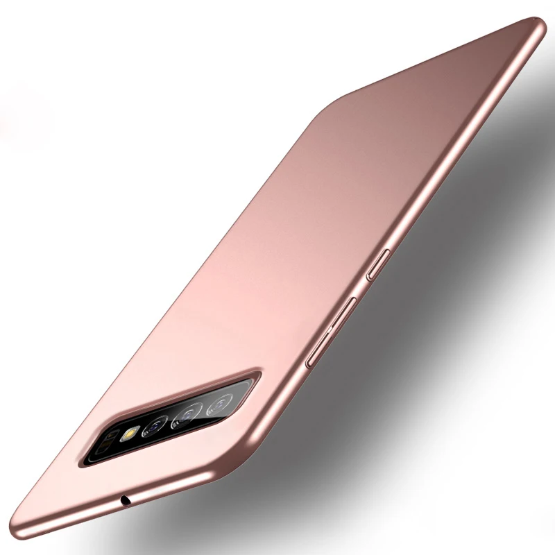 Для samsung Galaxy S10 Plus чехол-накладка MOFI Galaxy S10/S10+/S10e жесткий чехол-накладка из поликарбоната для samsung S10E полное покрытие S10 матовый чехол - Цвет: Rose Gold