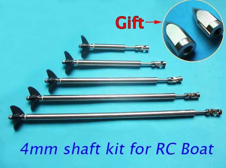 Бесплатная доставка 4 мм Приводной вал для лодки RC + втулка вала из нержавеющей