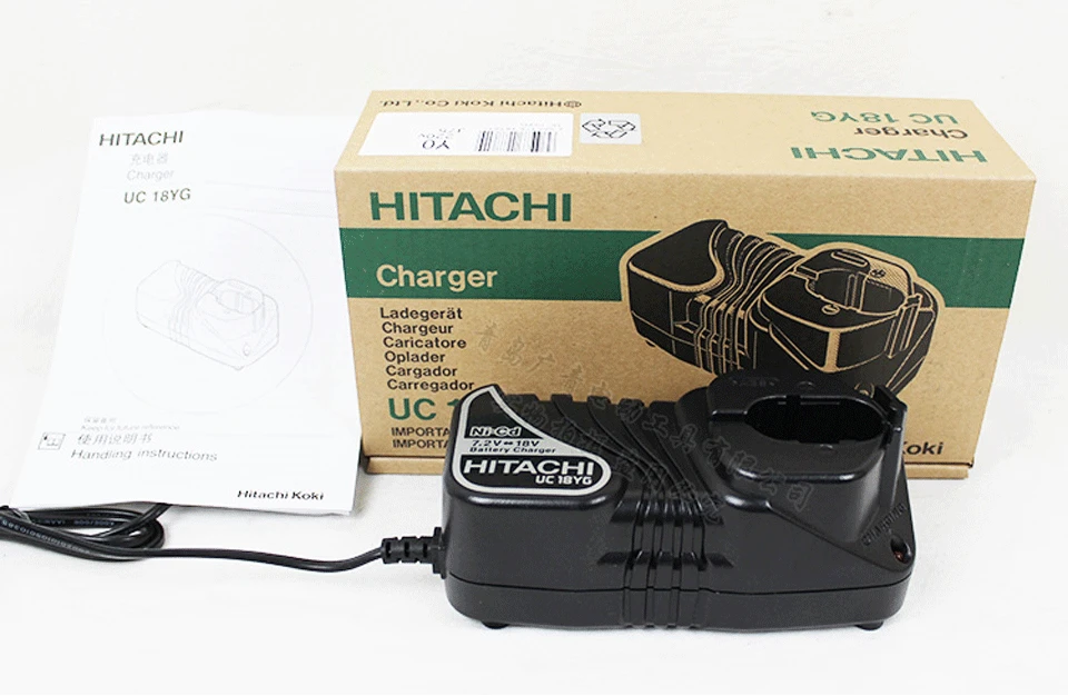 Япония HITACHI зарядное устройство UC18YG Аккумуляторная дрель 7,2 V/9,6 V/12 V/14,4 V никель-кадмиевый