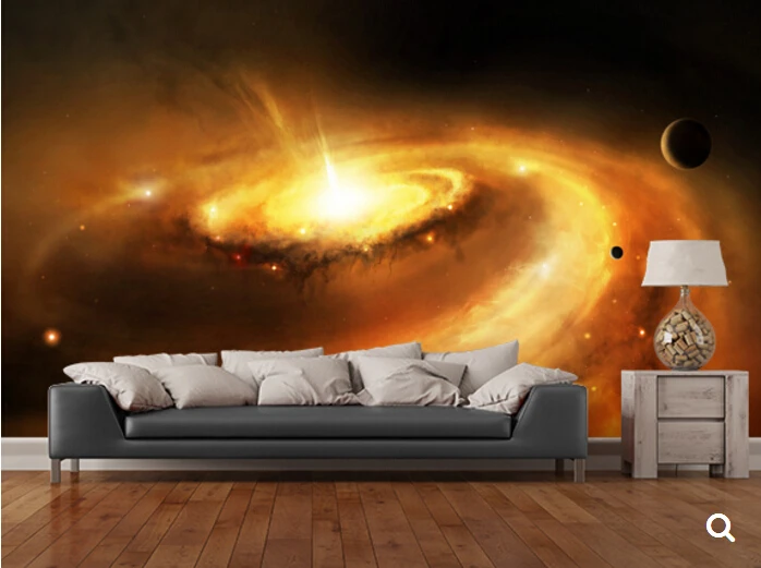 Потолочные обои на заказ Современные Настенные 3D Вселенная Космос Звезда