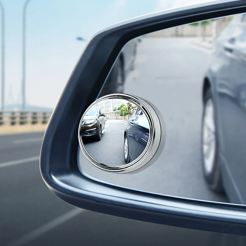 

Back-looking small circular mirror blind spot mirror 360-degree adjustable wide-angle with frame assistant mirror