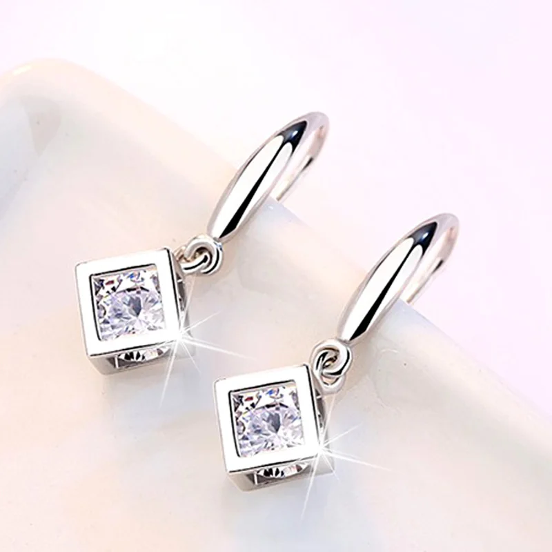 Длинные висячие серьги AAA с цирконом для женщин винтажные модные ювелирные