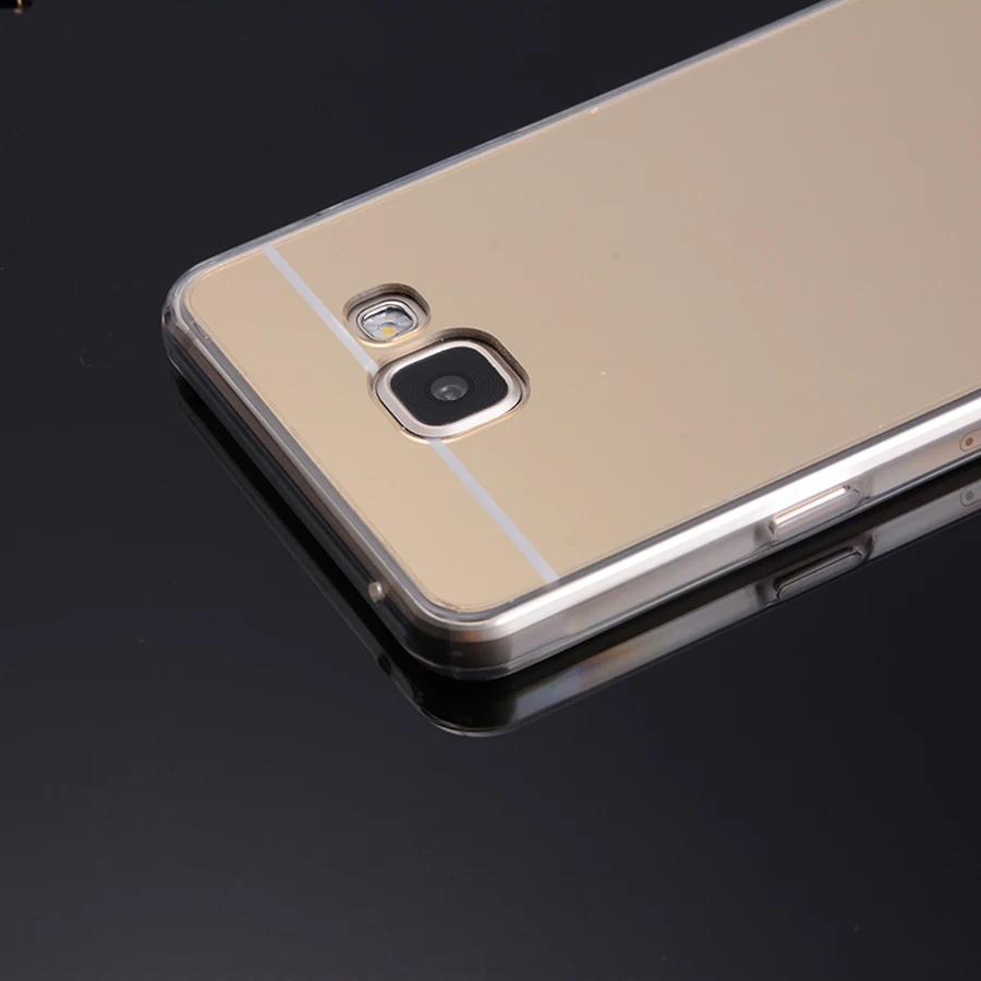 Телефонные чехлы для Samsung Galaxy A5 2016 чехол с зеркальной поверхностью мягкая Задняя