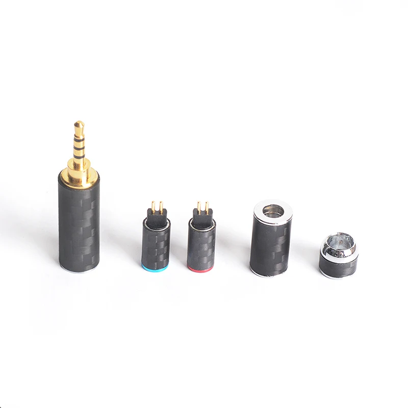 2.5mm 0.78mm set OKCSC DIY Наушники Аксессуары для кабелей MMCX 0,78 мм A2DC разъем разделительный ползунок Набор 2,5 мм 3,5 мм 4,4 мм сбалансированный штекер выходной комплект - Color: 2.5mm 0.78mm set