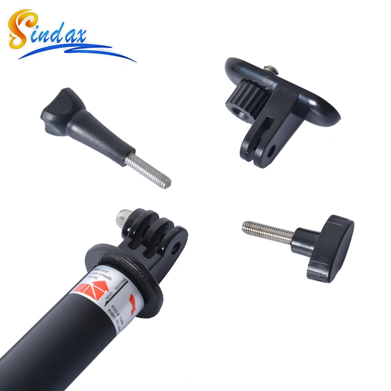 Выдвижная водонепроницаемый GoPro моноподе штатив рубец с адаптер для герой 4 3 Sj4000