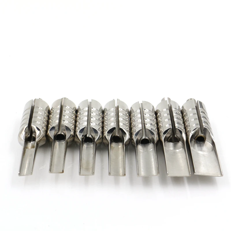 

2PCS 25F 304 Stainless Steel Flat Magnum Tattoo Grip Professional Tattoo Grip Magnum Tip Back Stem Combo Supply Free Shipping