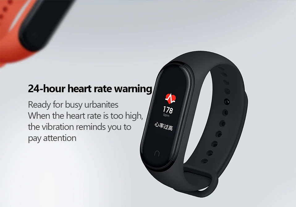 Xiaomi Mi Band 4 смарт-Браслет фитнес-браслет AMOLED цветной сенсорный экран Смарт-браслет пульсометр Bluetooth 5,0