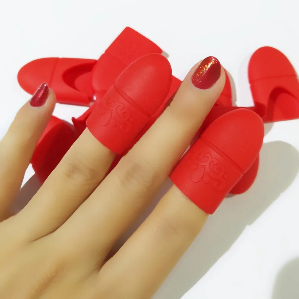 10PC/Set Soak Off Caps Gel Polish Remover Varnishes Remove Cleaner Nail Uv Lak For Manicure Tools | Красота и здоровье