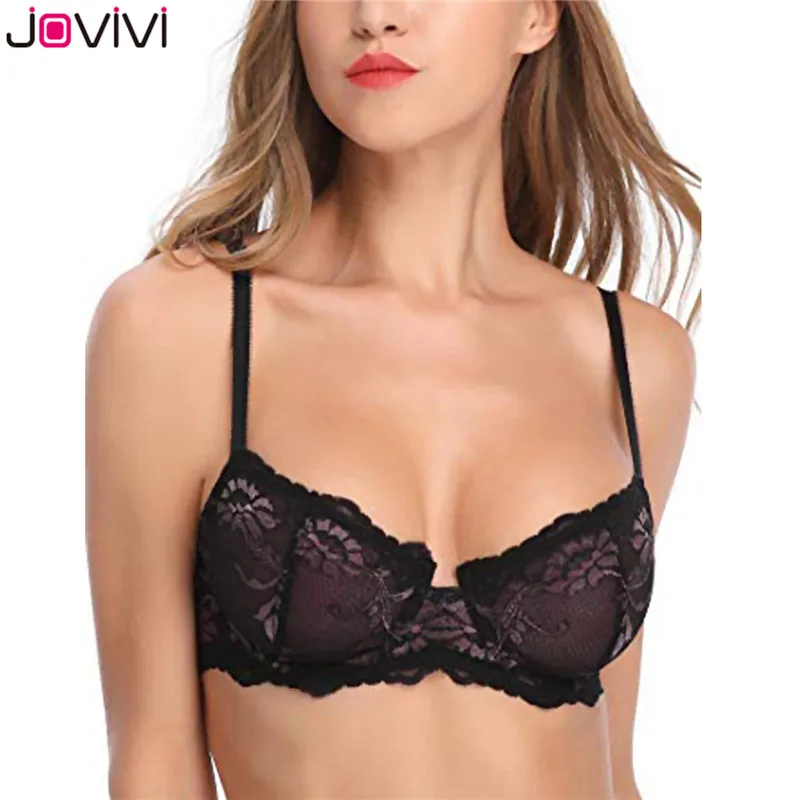 Jovivi 1 шт. Модный стильный женский кружевной бюстгальтер прозрачный сексуальный