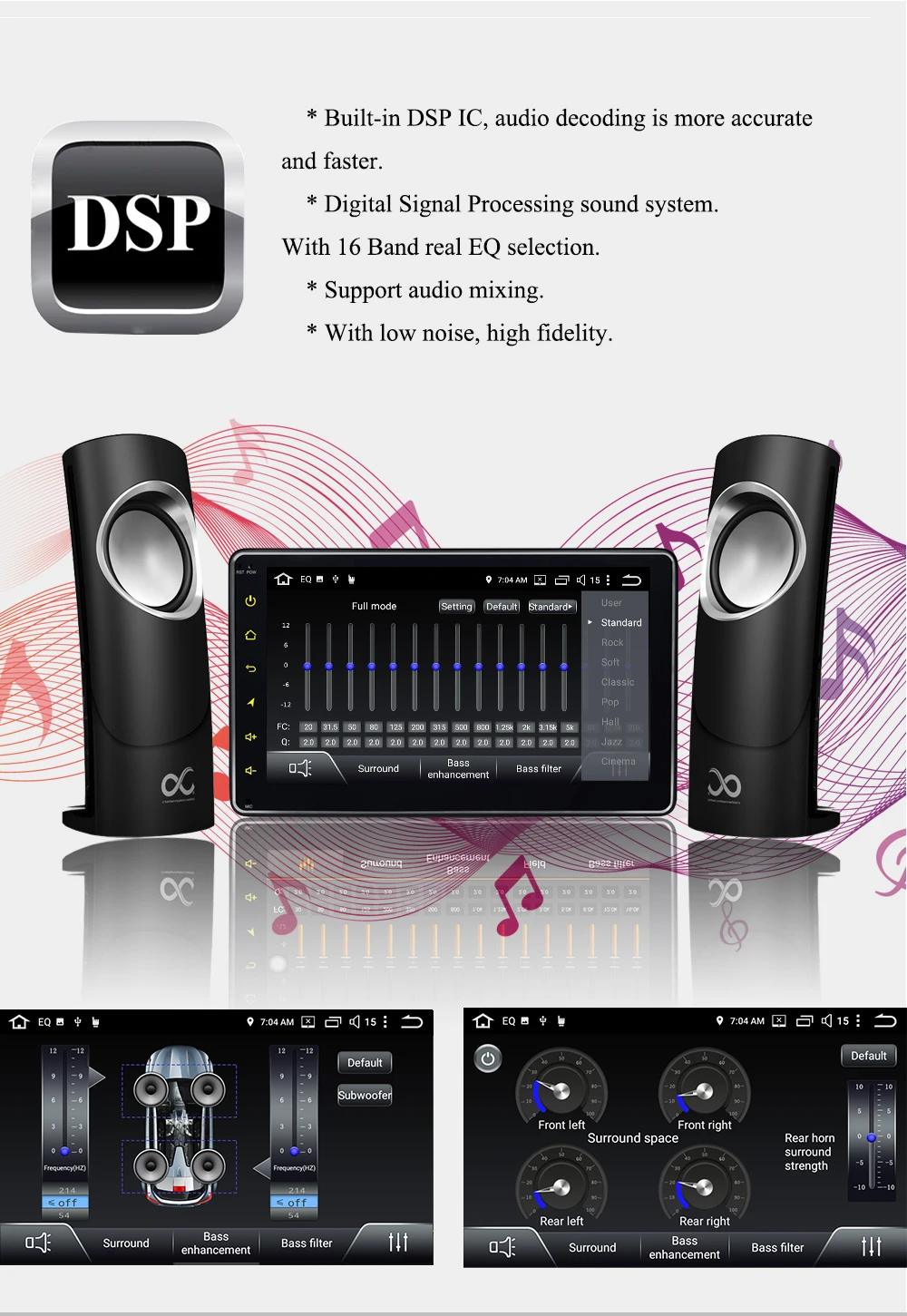 ARKRIGHT 10,1 ''2 Din Android автомобильное радио/головное устройство/HU/gps навигация/Автомобильный мультимедийный плеер SPDIF spilt экран Carplay