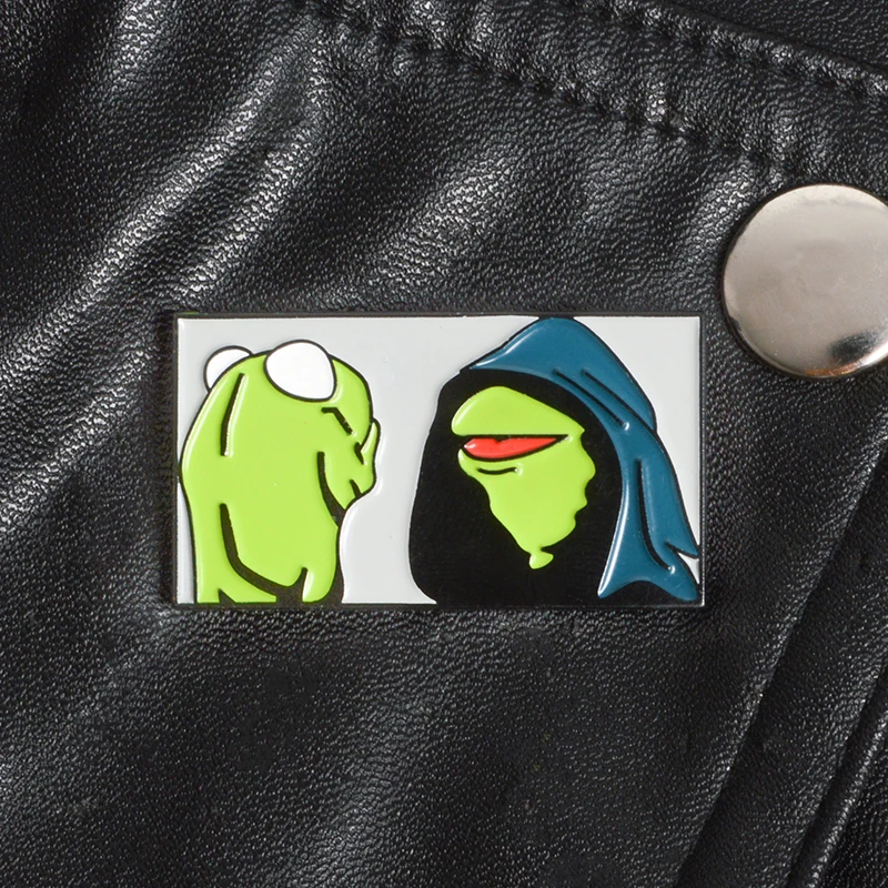 

Kermit the Frog Brooches Badges Cartoon Muppet show Hard enamel pins Backpack Bag Hat Leather Jackets Fashion Accessory