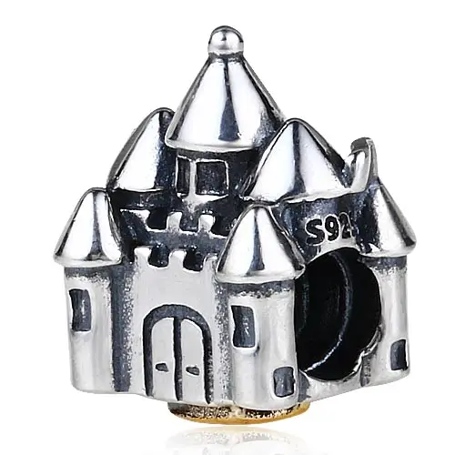 Happily Ever After Choruslove, подвеска для путешествий, подлинный, 925 пробы, серебряный, для туристического аттракциона, бусина, подходит для Пандоры, подвески, сувенир, сделай сам, браслет - Цвет: Happily Ever After