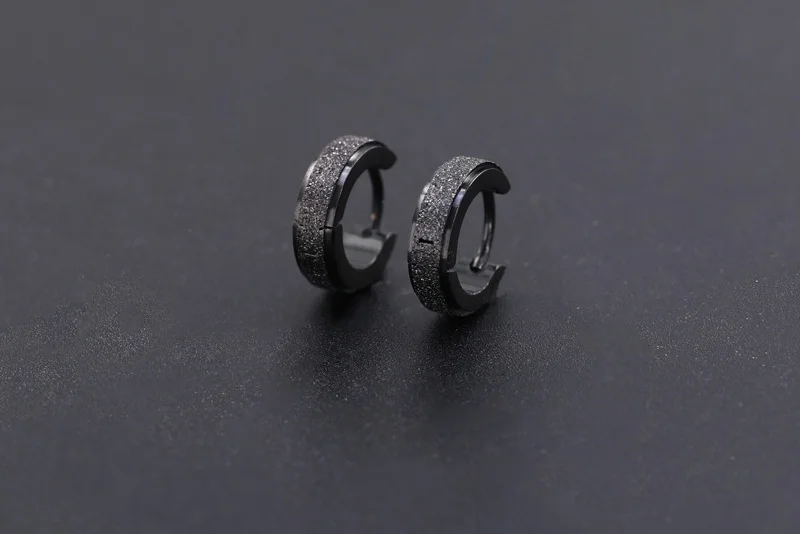 Маленькие серьги кольца в стиле панк из нержавеющей стали круглые хип хоп для