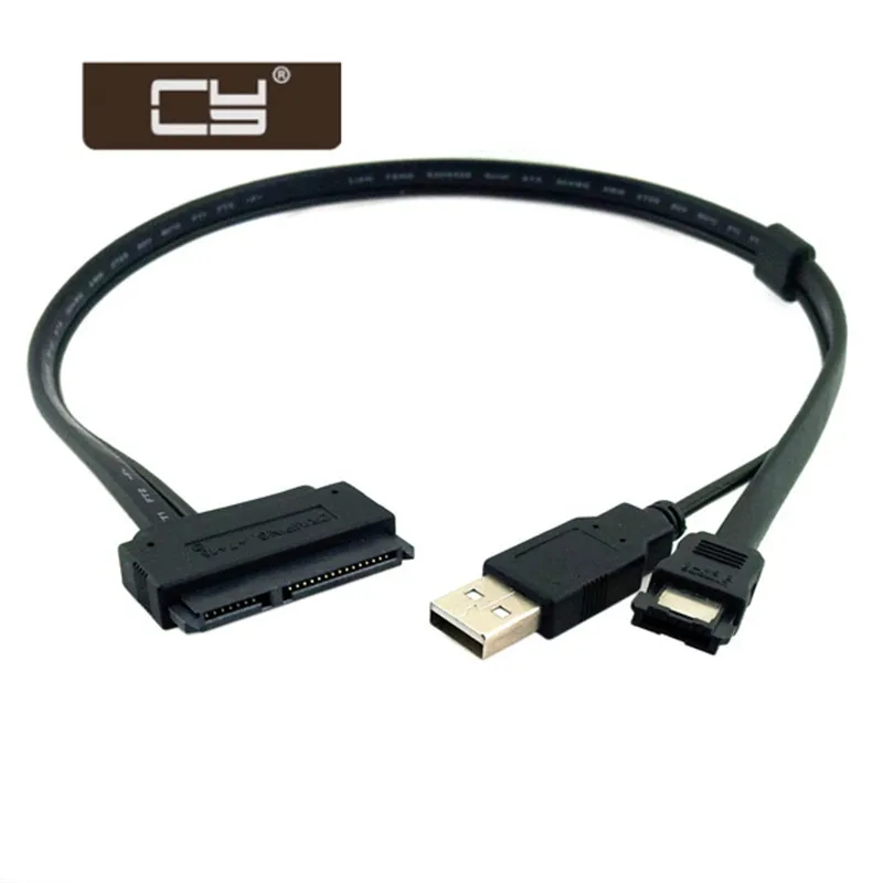 

2.5" inch Hard Disk Drive SATA 22Pin TO Esata Data + USB Powered cy cable 50cm