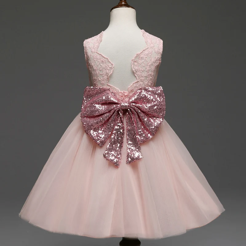 Нарядная вечерняя одежда для маленьких девочек детская кружевное свадебное