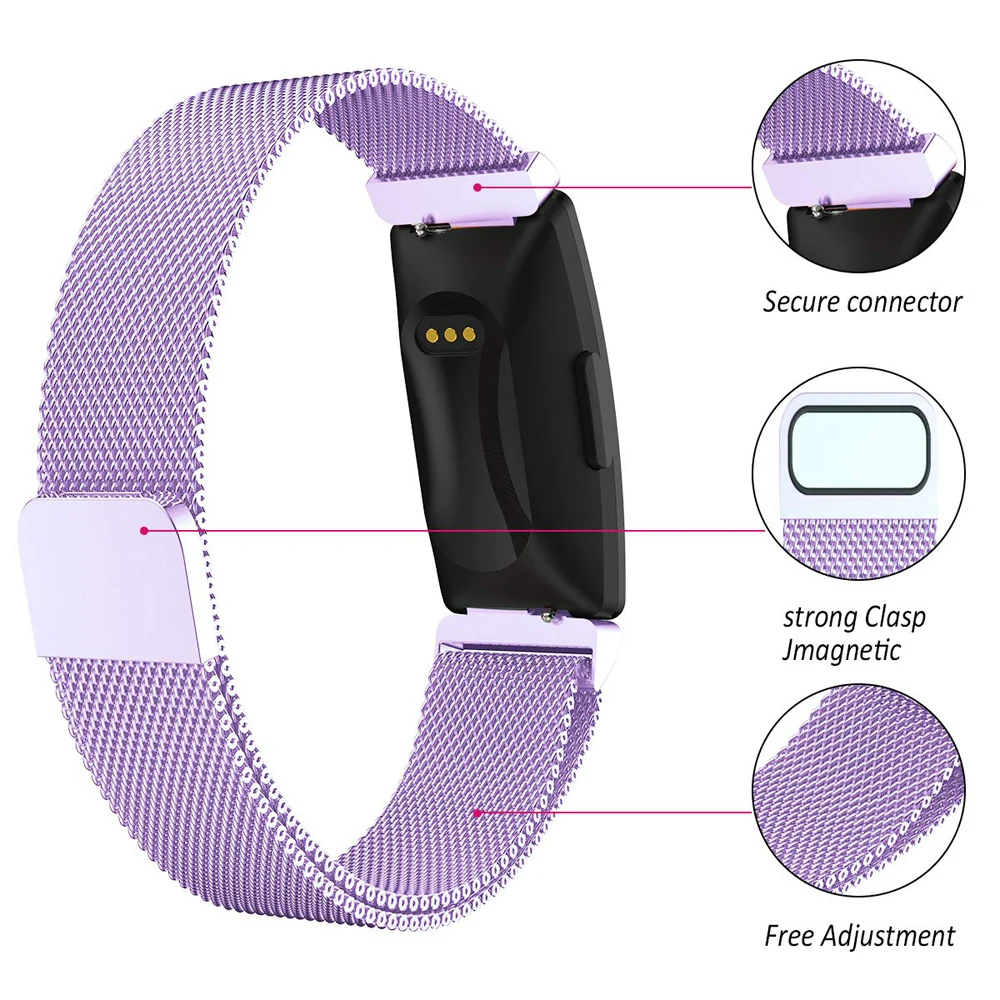 Для Fitbit Inspire HR Band Замена Миланская петля Магнитный Корреа ремешок из нержавеющей стали Betl для Fitbit Inspire Smartwatch