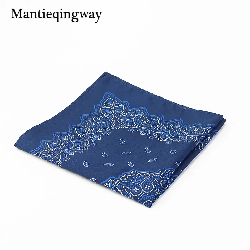 006 Mantieqingway Свадебная вечеринка платок бизнес полиэстер Шелковый цветок и Пейсли Карманный квадратный 34 см большой носовой платок аксессуары полотенце - Цвет: 006