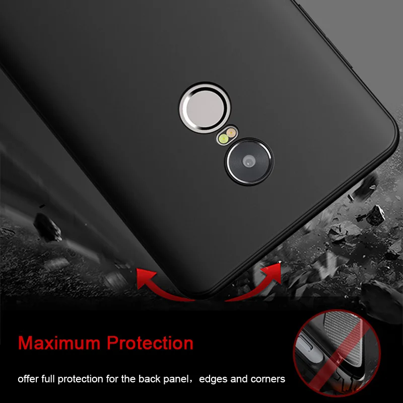 Для Xiaomi Редми Примечание 4 Случаи Обложка Ультра Тонкий ТПУ Матовый Микро скраб