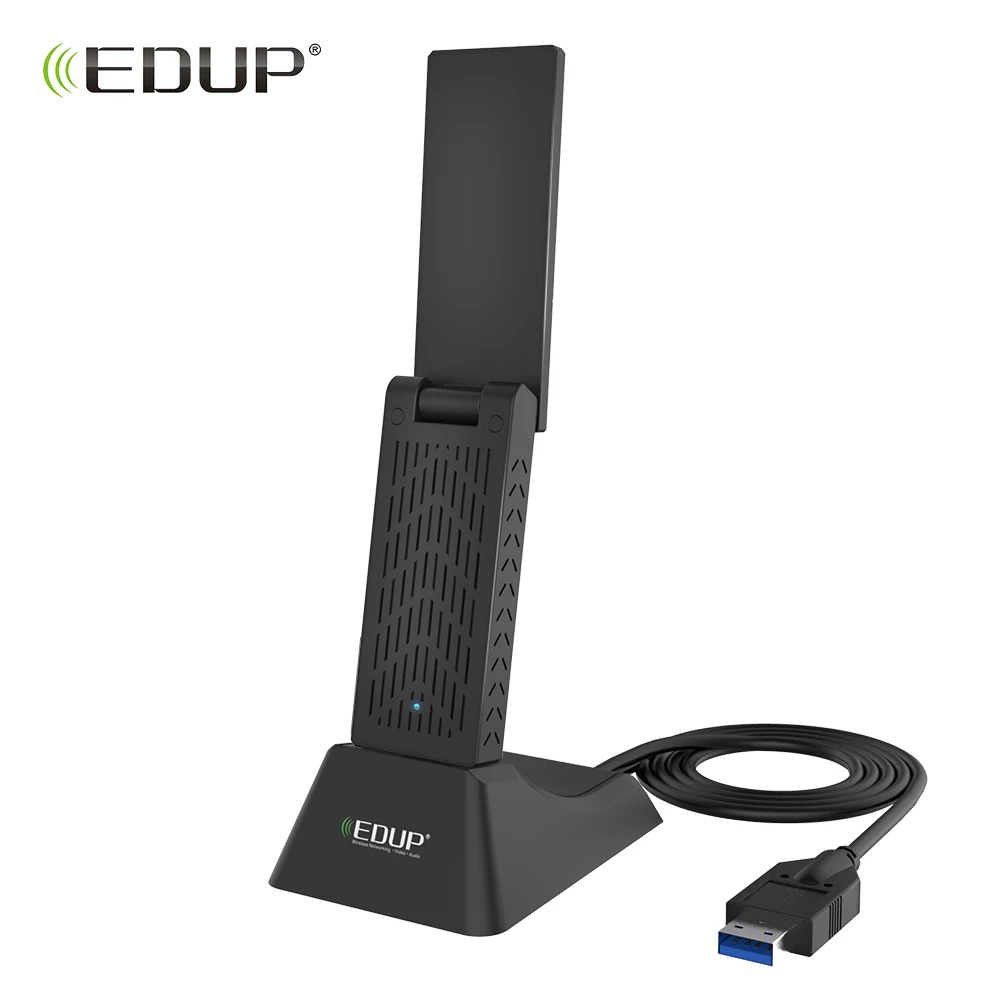 EDUP USB WiFi адаптер 5 ГГц USB 3,0 1900 Мбит/с сетевая карта Wi-Fi приемник с удлинительным кабелем на основе 802.11ac Ethernet адаптер