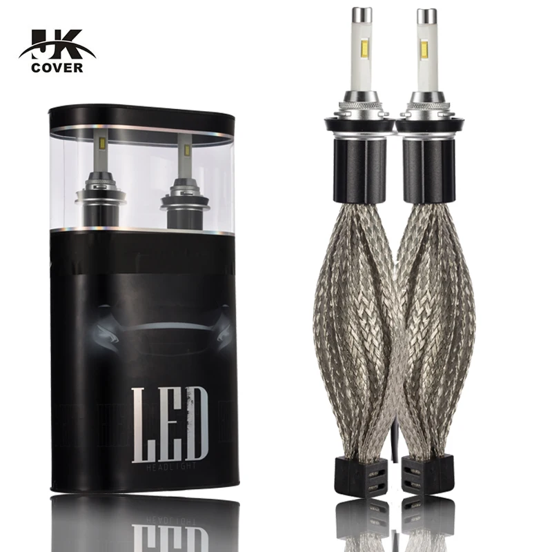 JKCOVER Автомобильная фара светодиодный H7 H11 H1 H13 H3 9004 9006 9005 9012 80 Вт 6000K 9600LM фонарь для авто h4 фонарь| |