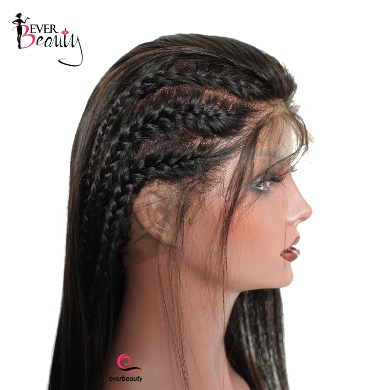 Deep Part 13x6 Lace Frontal Wig Silky Straight Brazilian Human Hair Remy 250% Density Pre Plucked Full Ever Beauty | Шиньоны и парики