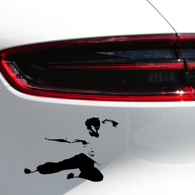YJZT 15.5CM*10.6CM Bruce Lee Vinyl Decal Car Sticker Black/Silver C3-0040 | Автомобили и мотоциклы