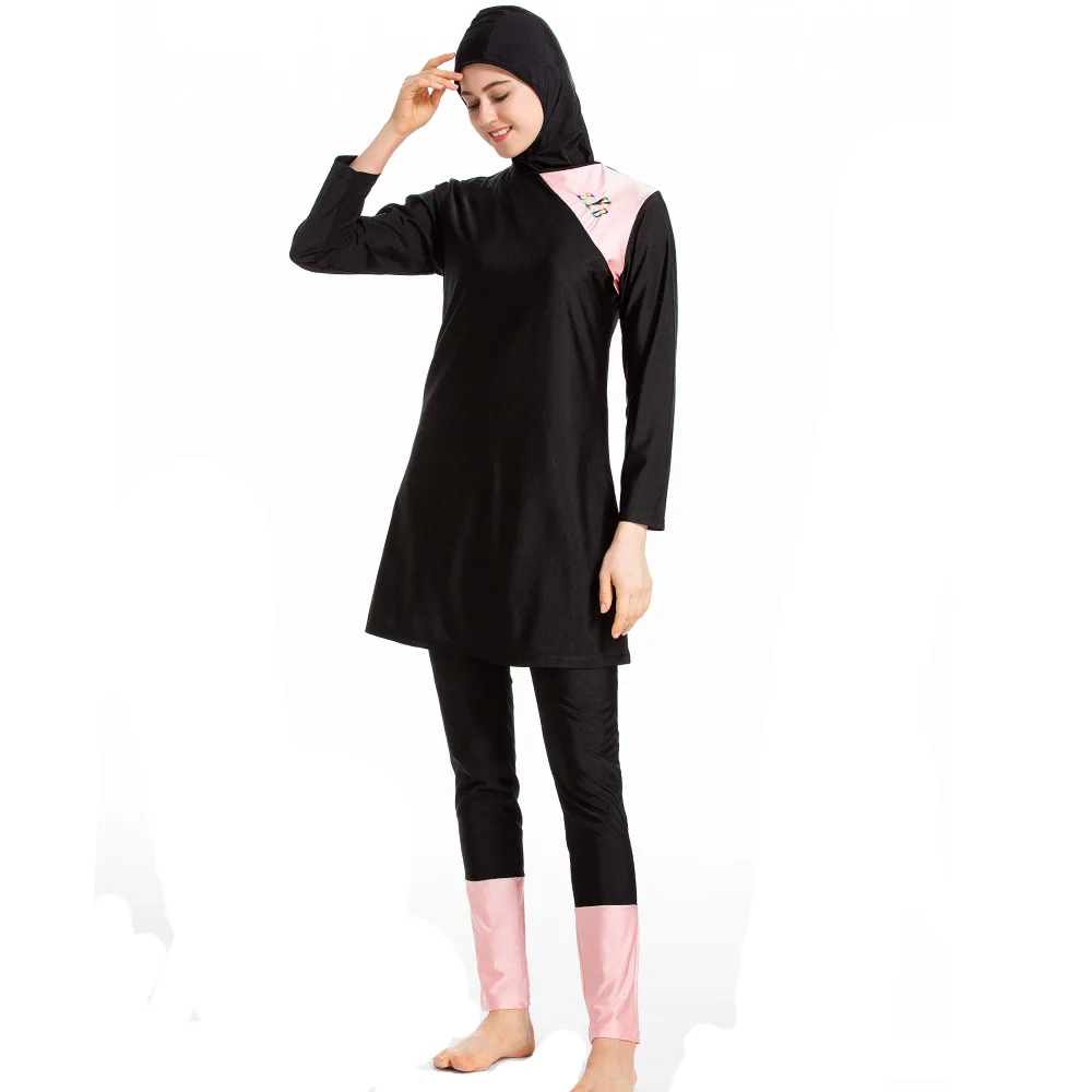 Женский купальный костюм с полным покрытием Цвет Мусульманский купальник