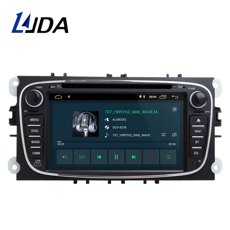 LJDA 2 Din Android 8 1 автомобиль радио для FORD FOCUS MONDEO S MAX C GALAXY Автомобильный