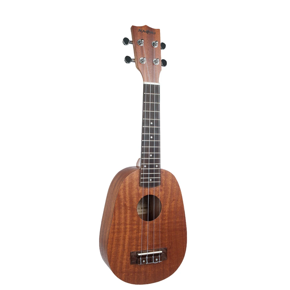 Наоми 26 дюймов укулеле форма ананаса Sapele Topboard задняя панель пластиковая гайка порожек из розового дерева Ukeleles для малышей детей начинающих