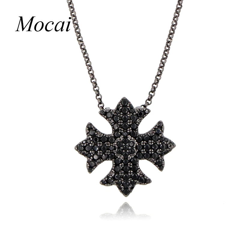 Крест ожерелья и подвески серебро/розовое золото цвет черный цинковый сплав с