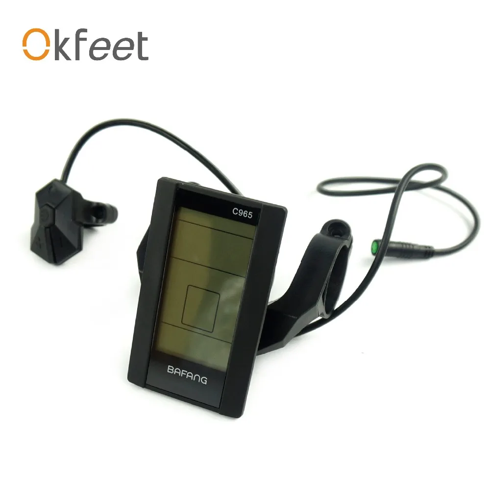 Okfeet велосипедный дисплей C965 для 8fun Средний приводной двигатель BBS01 BBS02 BBSHD Bafang