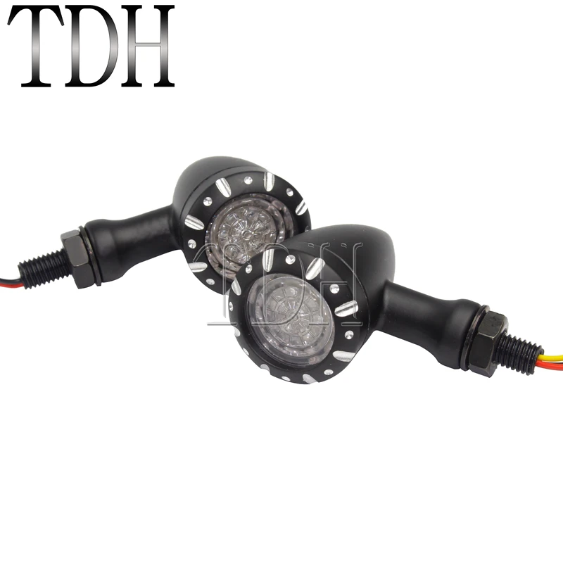 Мотоциклетный черный цилиндрический красный желтый светодиодный сигнал