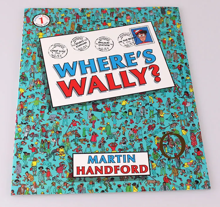 6 шт Большой размер А4 английские книги где Где Where's Wally: дети наблюдения видения будут найти головоломки подарок для детей детство
