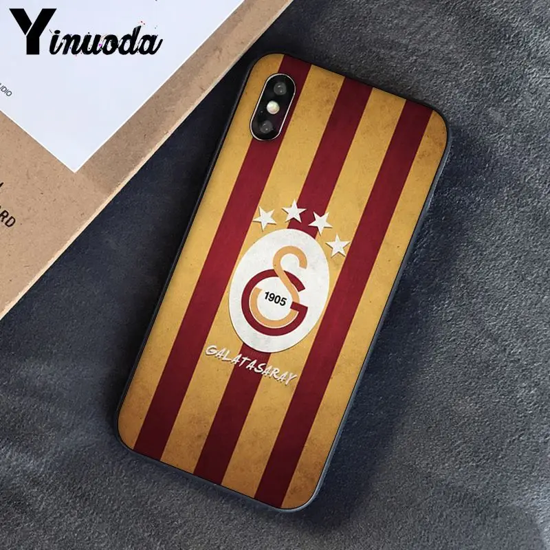 Yinuoda Турция Galatasaray Coque Shell чехол для телефона для iPhone 8 7 6 6S 6Plus X XS MAX 5 5S SE XR 10 Чехол