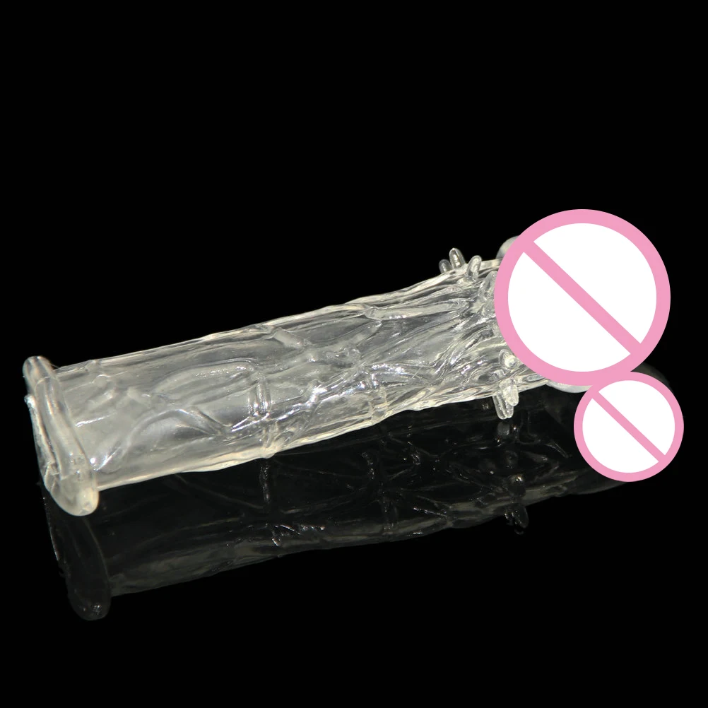 Вибратор с рукавами candiway многоразовые насадки на пенис расширитель мягкий