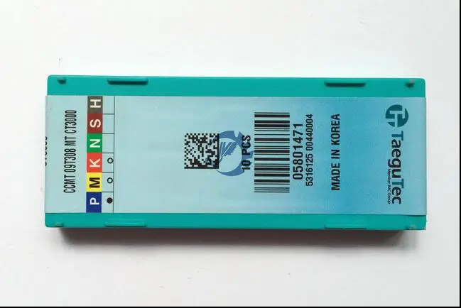 10 шт. TNMG CCMT09T308-MT CT3000 taegutec с ЧПУ Токарный Карбид отрицательные Треугольные вставки