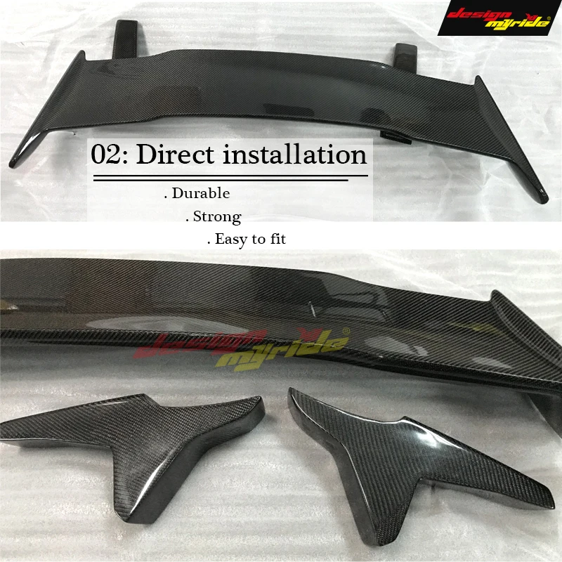 Designmyride пригодный для HyundaI Veloster Turbo спойлер Ver2 Gt Wing стильный задний из углеродного